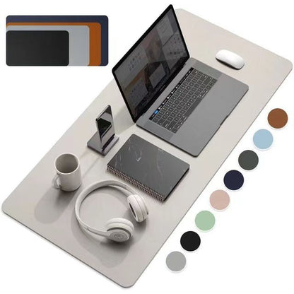 1 Pcs Large Size 60*30mm Office Desk Protector Mat PU Leather Waterproof Mouse Pad Desktop Keyboard Desk Pad Gaming Mousepad